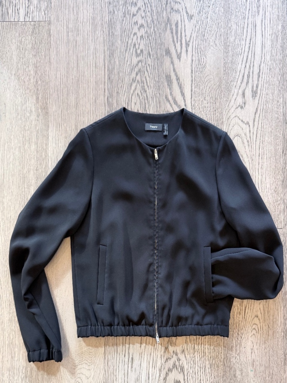 Theory Cropped 2-Way Zip Jacket - Size 6